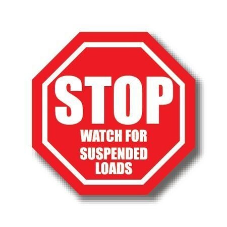 Ergomat 20in OCTAGON SIGNS - Stop Watch for Suspended Loads DSV-SIGN 400 #0987 -UEN
